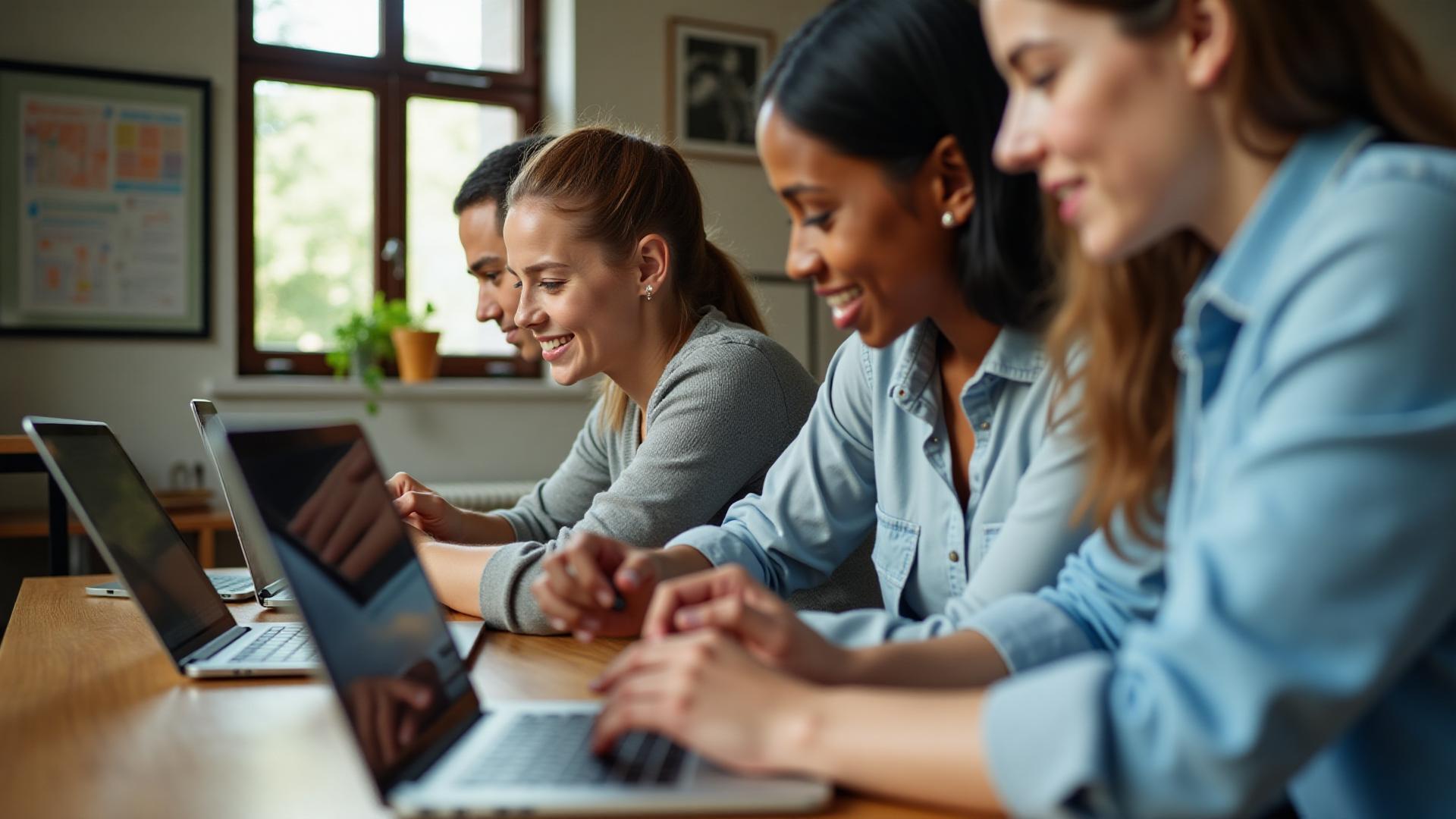 Profissional técnico estudando de forma online